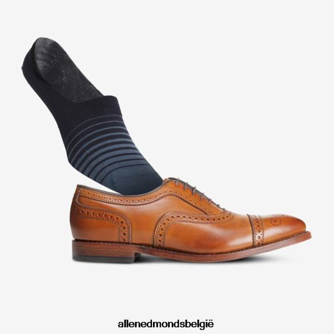 uniseks Allen Edmonds no-show sokken set van 2 paar kaki/indigo HDSF45185