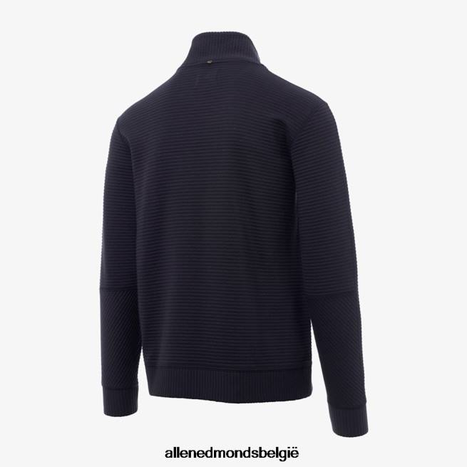 uniseks Allen Edmonds Billy Reid gewatteerde pullover met halve rits marine HDSF45538