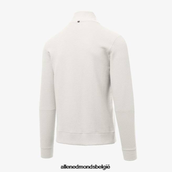 uniseks Allen Edmonds Billy Reid gewatteerde pullover met halve rits wit getint HDSF45213