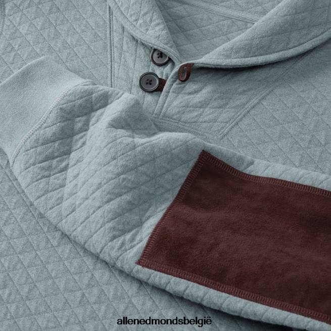 uniseks Allen Edmonds Billy Reid gewatteerde sweater met sjaalkraag blauw wassen HDSF45231