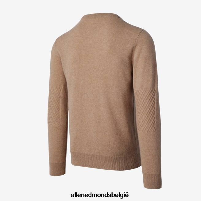 uniseks Allen Edmonds billy reid kasjmier trui met ronde hals kameel HDSF45214
