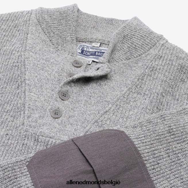 uniseks Allen Edmonds schott n.y.c. militaire henley trui grijs HDSF45192