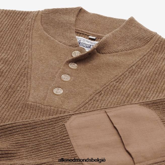 uniseks Allen Edmonds schott n.y.c. militaire henley trui kameel HDSF45521