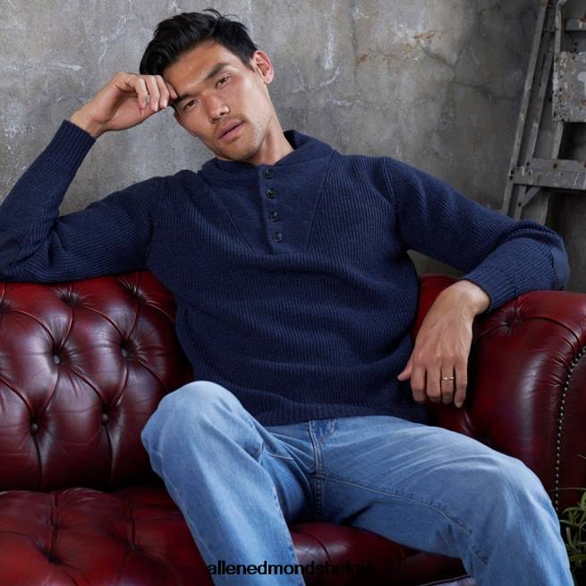 uniseks Allen Edmonds schott n.y.c. militaire henley trui marine HDSF45519