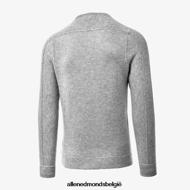 uniseks Allen Edmonds wollen kasjmier trui met ronde hals grijs HDSF45532