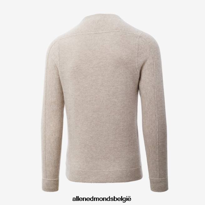 uniseks Allen Edmonds wollen kasjmier trui met ronde hals zand HDSF45199
