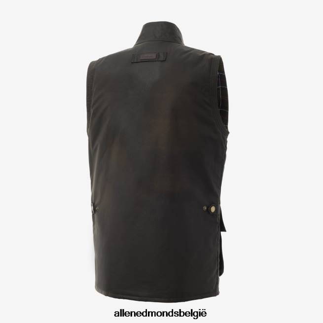 uniseks Allen Edmonds Barbour westmorland gewaxt katoenen vest olijf HDSF45215