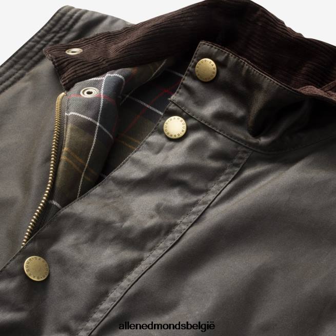 uniseks Allen Edmonds Barbour westmorland gewaxt katoenen vest olijf HDSF45215