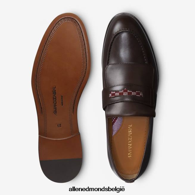 Heren Allen Edmonds bissau geklede loafer van armando cabral cognac HDSF45126