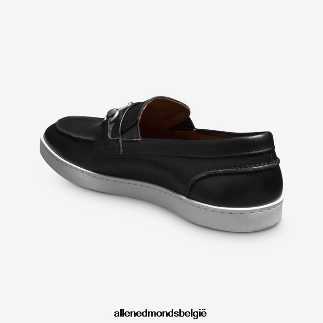 Heren Allen Edmonds randolph bit slip-on sneaker zwart leer HDSF45205