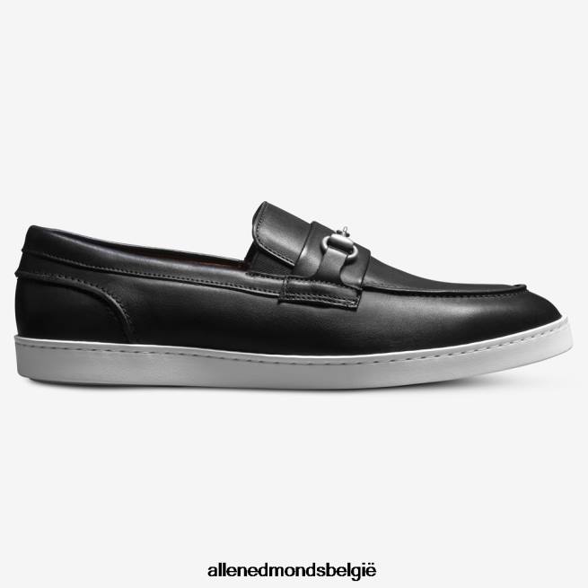 Heren Allen Edmonds randolph bit slip-on sneaker zwart leer HDSF45205