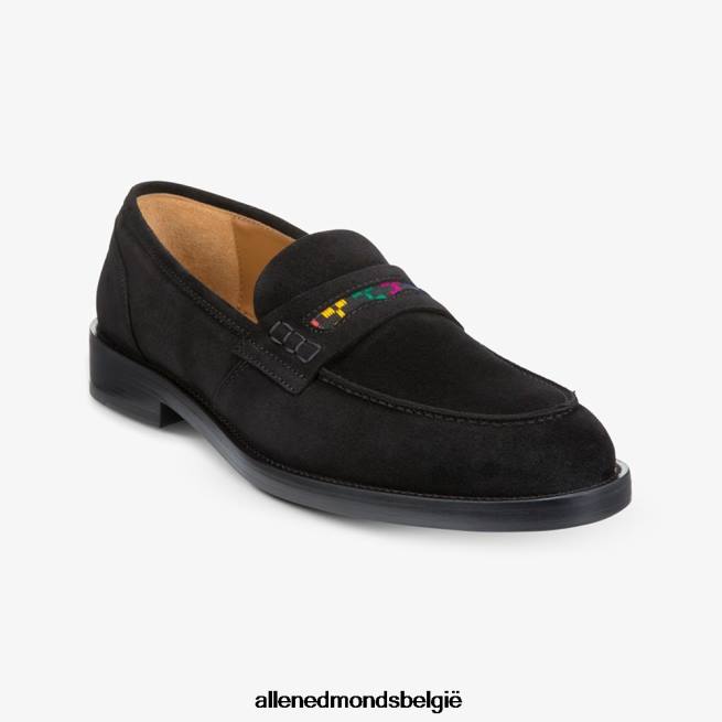 Heren Allen Edmonds bolama suède loafer van Armando Cabral zwart HDSF45464