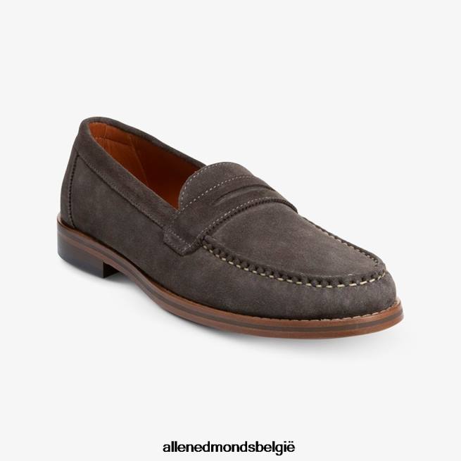 Heren Allen Edmonds dylan pennyloafer grijs suède HDSF45351