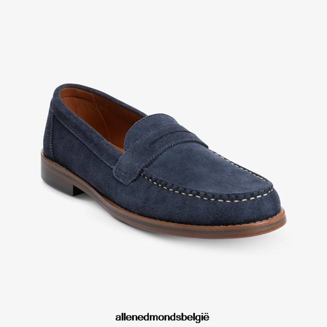 Heren Allen Edmonds dylan pennyloafer marine suède HDSF45350