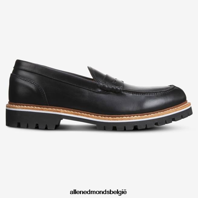 Heren Allen Edmonds freeport handtekening penny loafer zwart leer HDSF4586