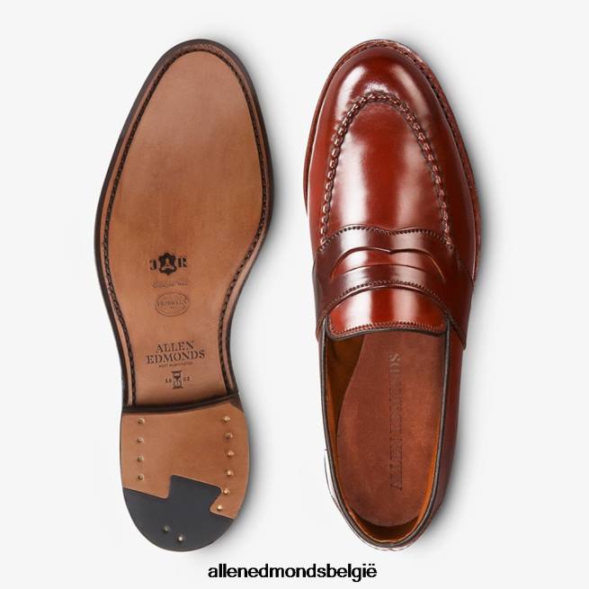 Heren Allen Edmonds randolph shell cordovan penny loafer chili cordovan HDSF45302