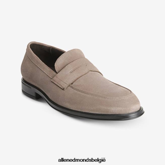 Heren Allen Edmonds salerno suède penny loafer grijs HDSF4599