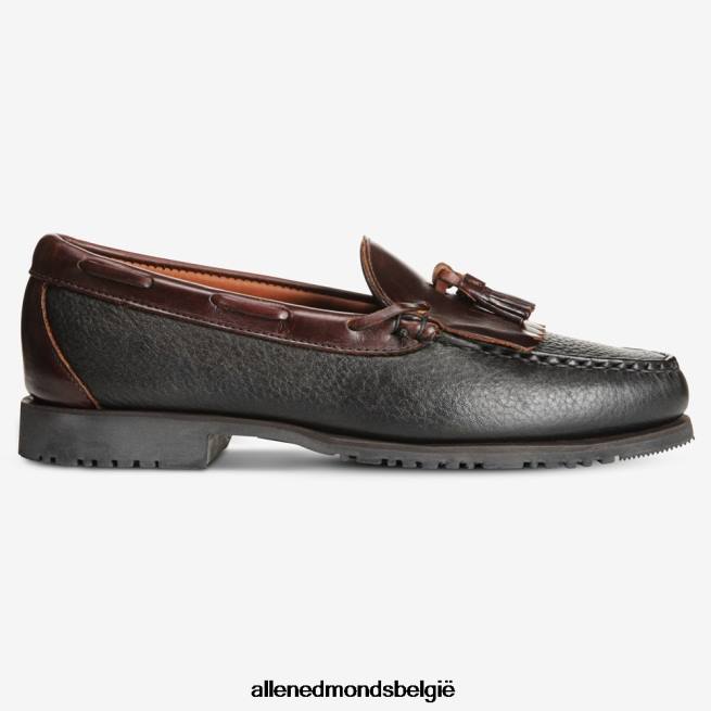 Heren Allen Edmonds nashua loafer met kwastjes zwart bruin HDSF45440