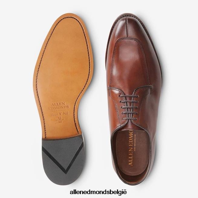 Heren Allen Edmonds delray blucher geklede schoen donkere chili HDSF45374