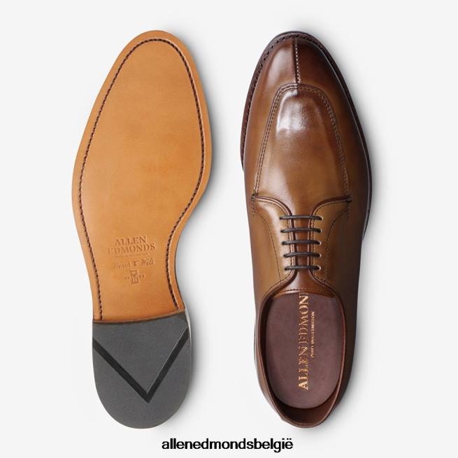 Heren Allen Edmonds delray blucher geklede schoen walnoot bruin HDSF45375