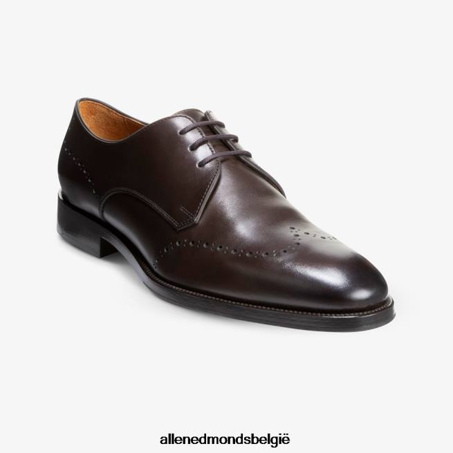 Heren Allen Edmonds lucca derby geklede schoen donker bruin HDSF45319
