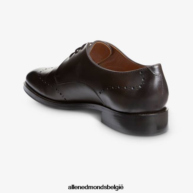 Heren Allen Edmonds lucca derby geklede schoen donker bruin HDSF45319