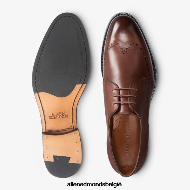 Heren Allen Edmonds lucca derby geklede schoen donkere chili HDSF45321