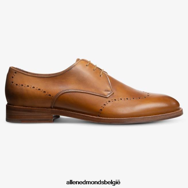 Heren Allen Edmonds lucca derby geklede schoen walnoot bruin HDSF45322