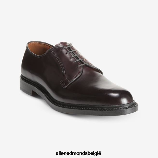 Heren Allen Edmonds leeds shell cordovan derby geklede schoen bordeaux cordovan HDSF45402