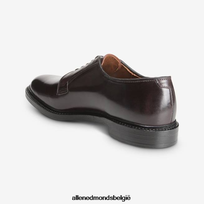 Heren Allen Edmonds leeds shell cordovan derby geklede schoen bordeaux cordovan HDSF45402