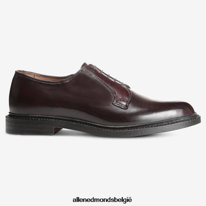 Heren Allen Edmonds leeds shell cordovan derby geklede schoen bordeaux cordovan HDSF45402