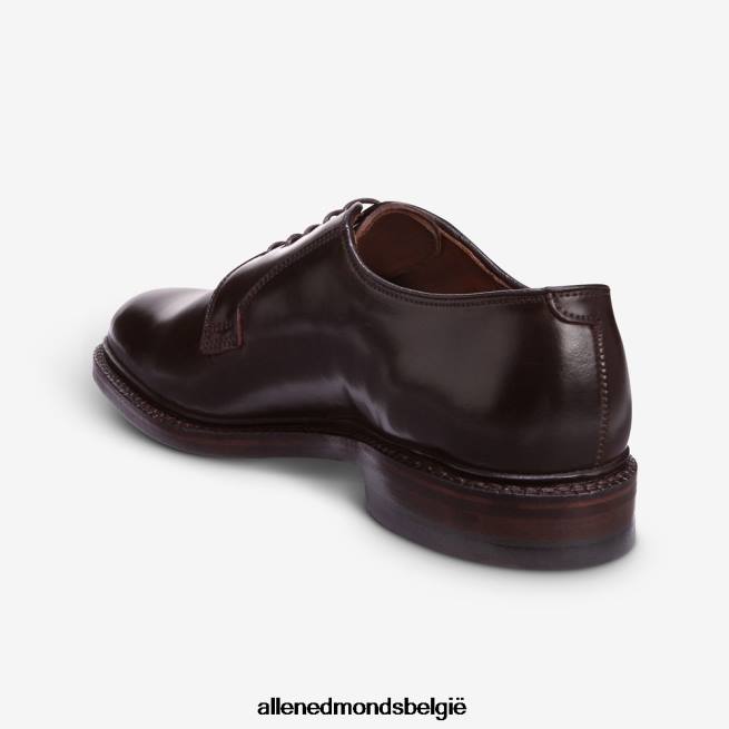 Heren Allen Edmonds leeds shell cordovan derby geklede schoen bruine cordovan HDSF45403