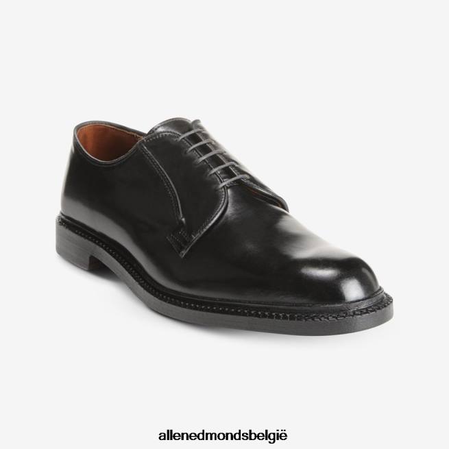 Heren Allen Edmonds leeds shell cordovan derby geklede schoen zwarte cordovan HDSF4580