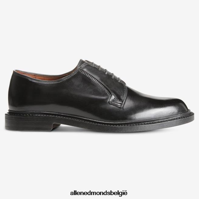 Heren Allen Edmonds leeds shell cordovan derby geklede schoen zwarte cordovan HDSF4580