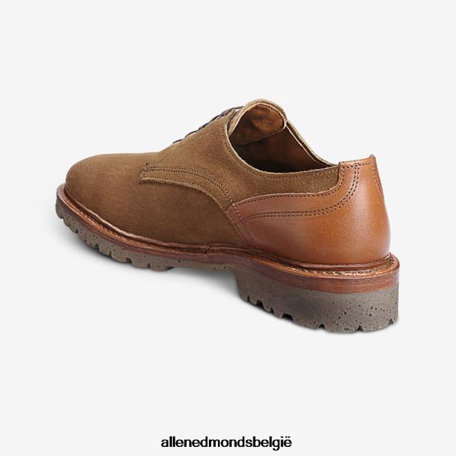 Heren Allen Edmonds ontdekking suède derbyschoen cognac snuiftabak HDSF45110