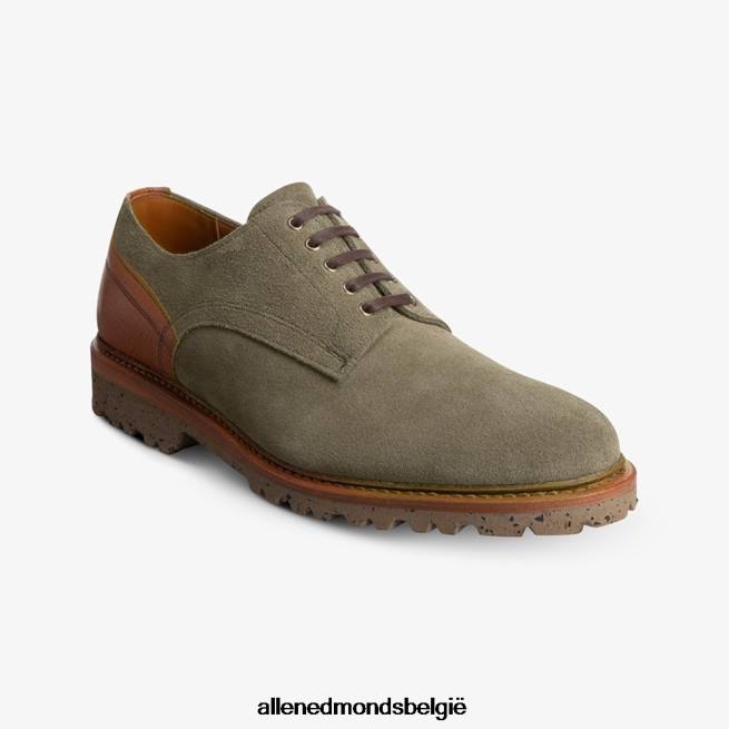Heren Allen Edmonds ontdekking suède derbyschoen kruidnagel/cognac HDSF45454