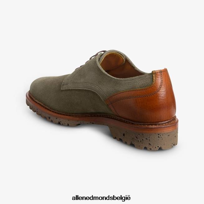 Heren Allen Edmonds ontdekking suède derbyschoen kruidnagel/cognac HDSF45454