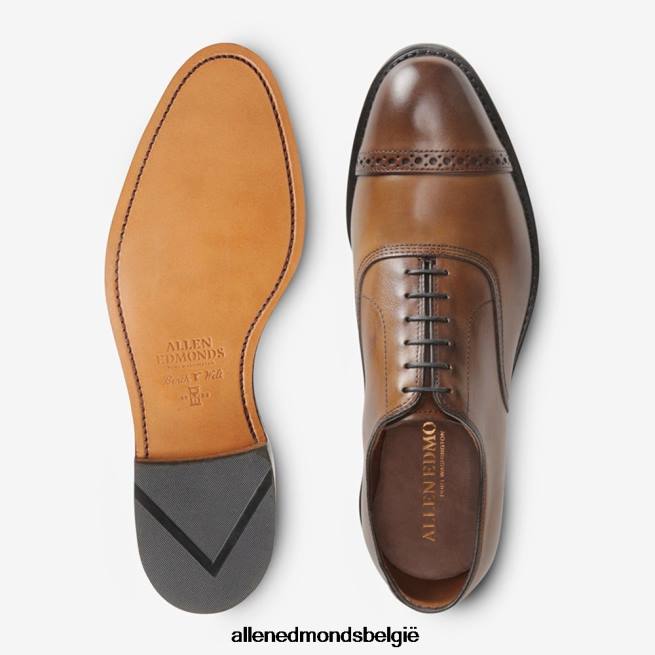 Heren Allen Edmonds 5th Avenue cap toe oxford bourbon HDSF45112