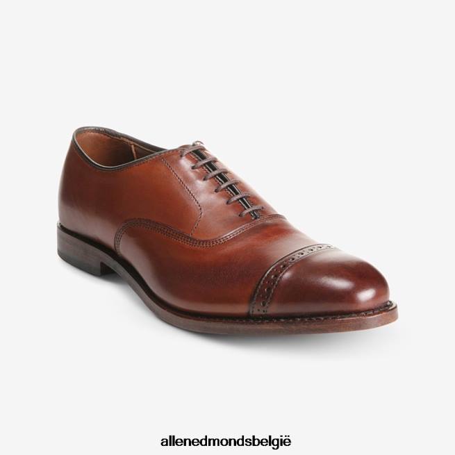 Heren Allen Edmonds oxford geklede schoen met kap op de vijfde avenue donkere chili HDSF45312