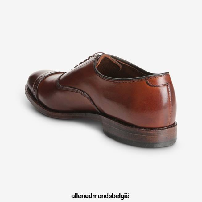 Heren Allen Edmonds oxford geklede schoen met kap op de vijfde avenue donkere chili HDSF45312