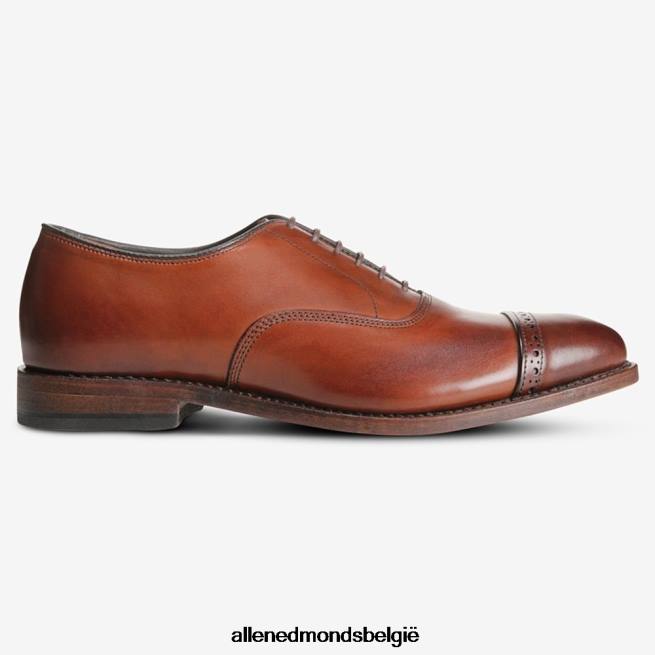 Heren Allen Edmonds oxford geklede schoen met kap op de vijfde avenue donkere chili HDSF45312