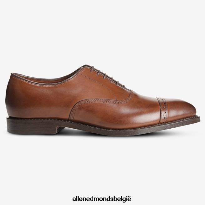 Heren Allen Edmonds oxford geklede schoen met kap op de vijfde avenue koffie bruin HDSF45313