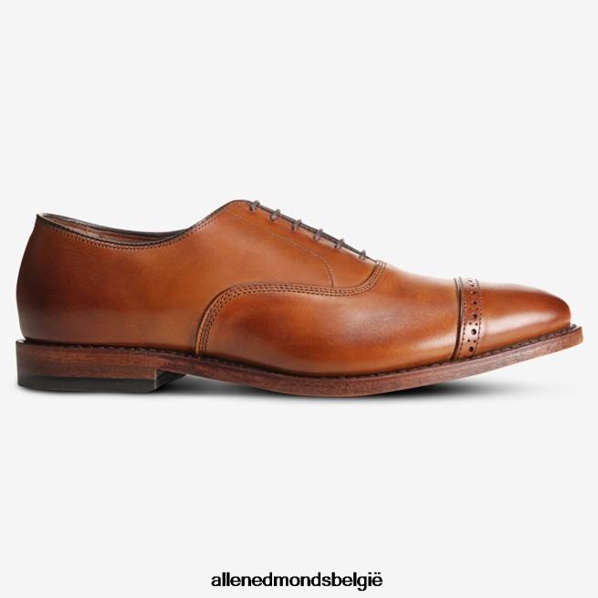 Heren Allen Edmonds oxford geklede schoen met kap op de vijfde avenue walnoot bruin HDSF45311