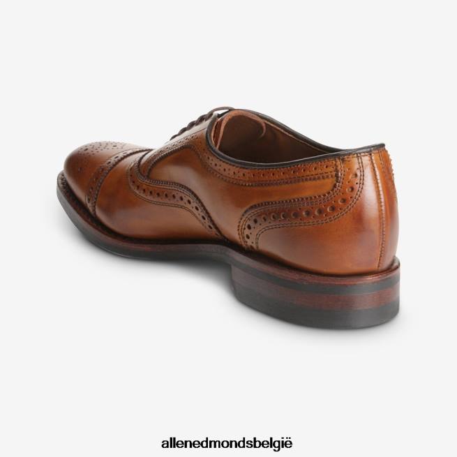 Heren Allen Edmonds oxford geklede schoen met puntige neus en dainite zool walnoot bruin HDSF45288