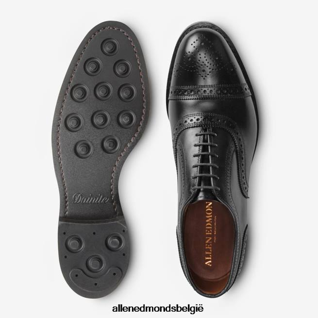 Heren Allen Edmonds oxford geklede schoen met puntige neus en dainite zool zwart HDSF4529
