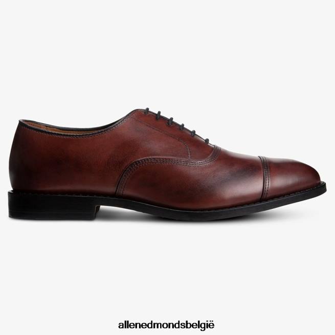 Heren Allen Edmonds park avenue oxford geklede schoen met cap toe Bordeaux HDSF4516