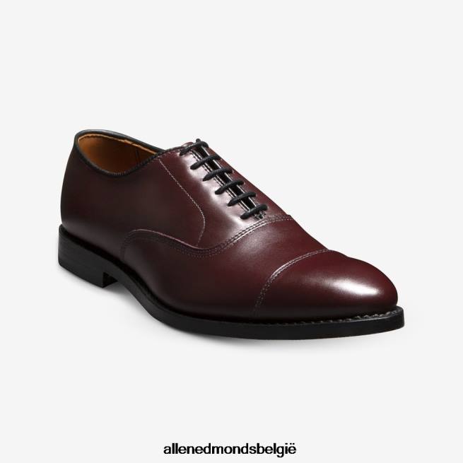 Heren Allen Edmonds park avenue oxford geklede schoen met cap toe bordeaux leer HDSF4545