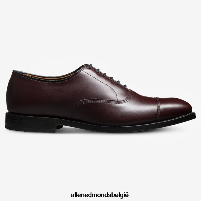 Heren Allen Edmonds park avenue oxford geklede schoen met cap toe bordeaux leer HDSF4545