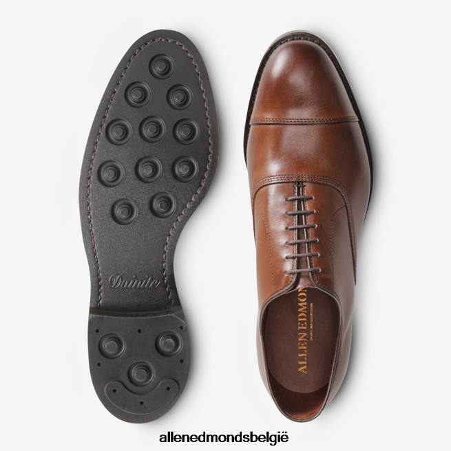 Heren Allen Edmonds park avenue oxford geklede schoen met cap toe en dainite zool koffie bruin HDSF45236