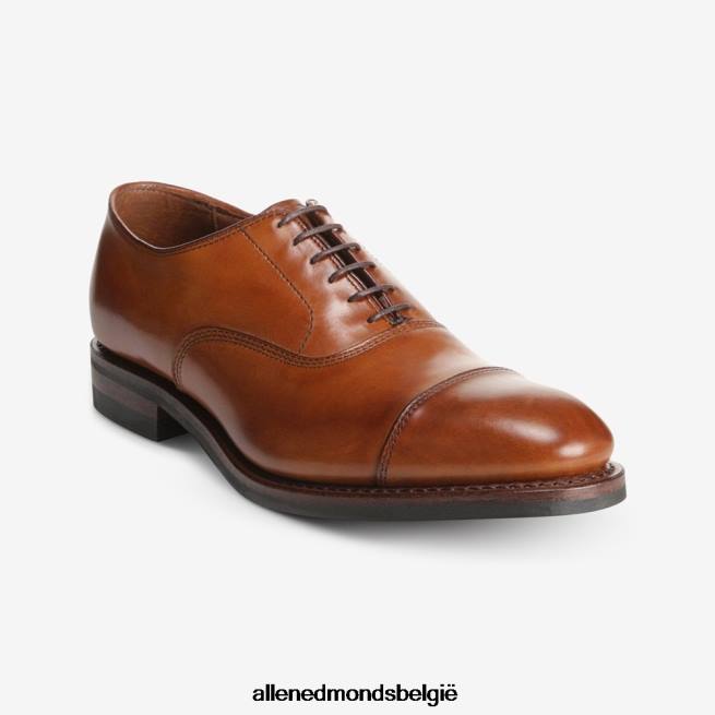 Heren Allen Edmonds park avenue oxford geklede schoen met cap toe en dainite zool walnoot bruin HDSF45237